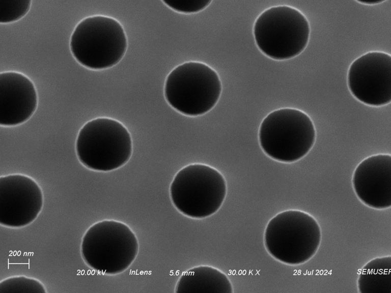 Wafer #5240- 0.5 μm Microporous